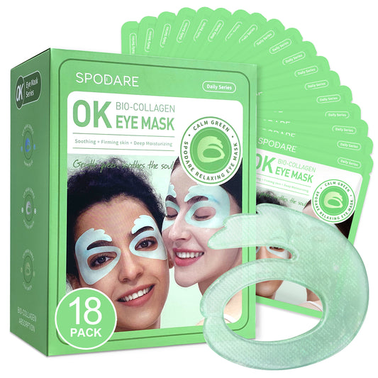Calm Green Ok Eye Mask 18 pieces