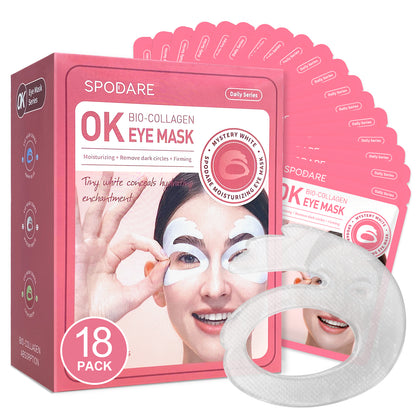Mystic White Ok Eye Mask 18 pieces