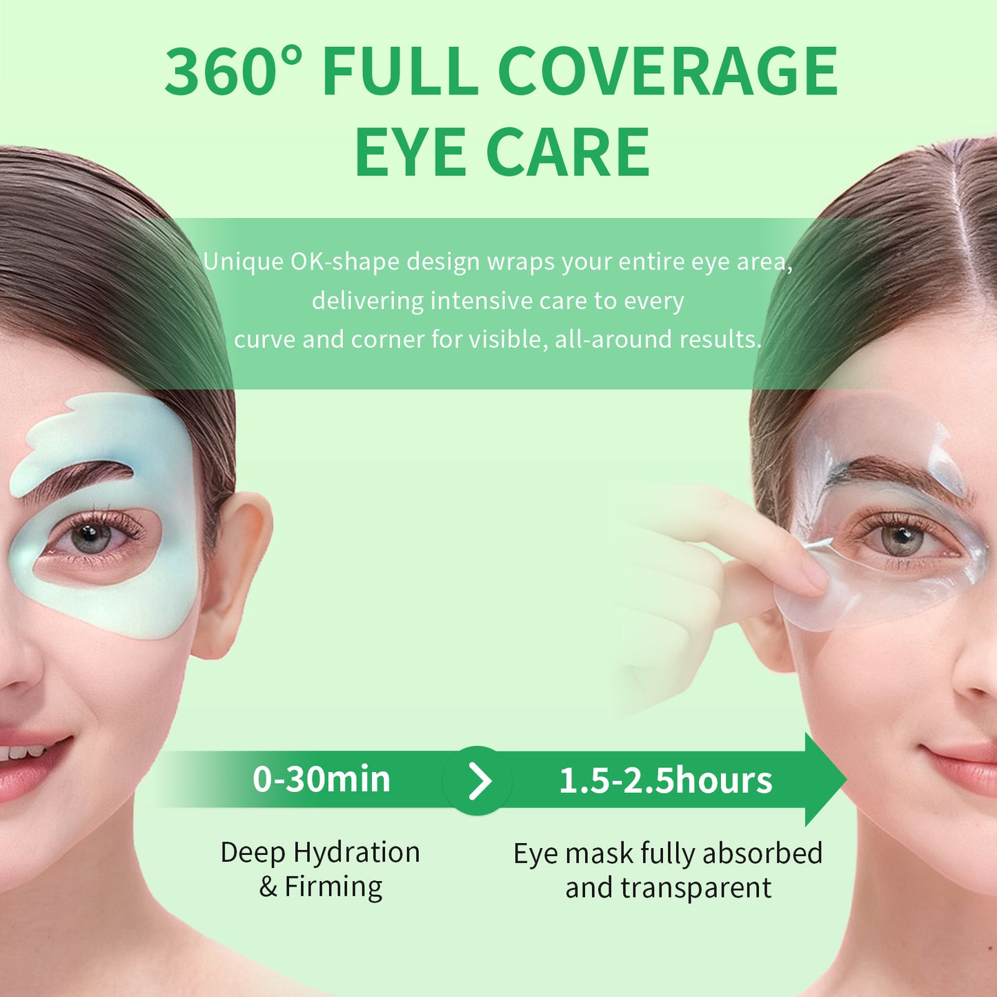 Calm Green Ok Eye Mask 6 pieces