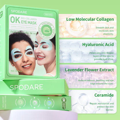 Calm Green Ok Eye Mask 6 pieces